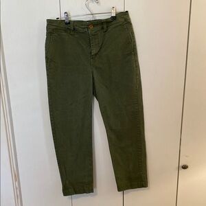 Madewell Women's Olive Straight Leg Pants